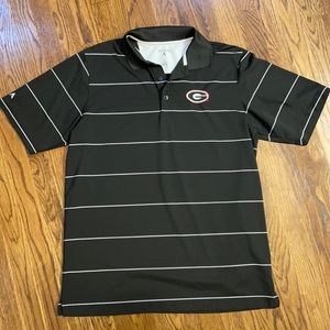 NWOT black and white UGA golf shirt
